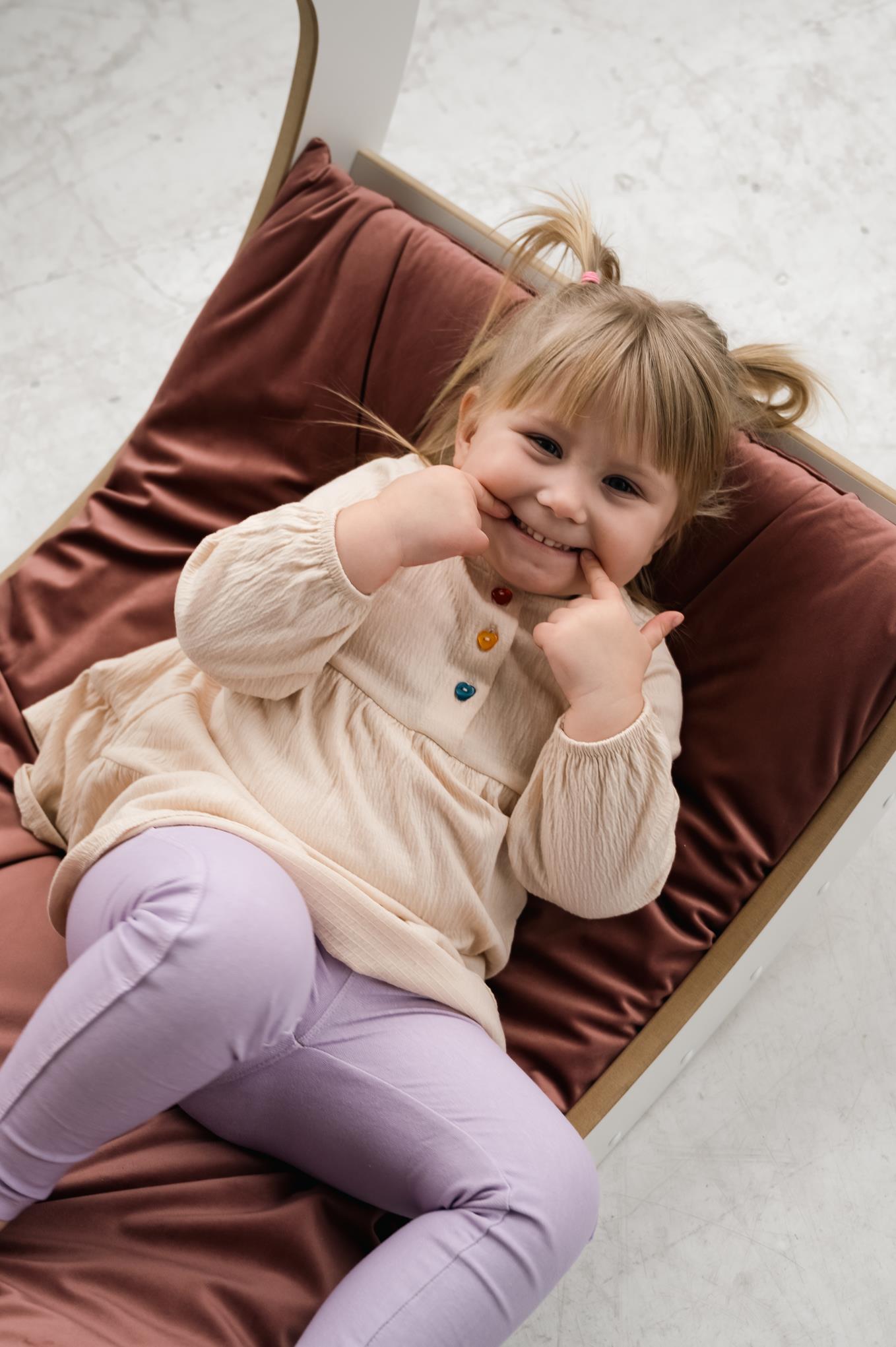 Poduszka do bujaka Montessori - materac do Bujaka Montessori XXL - RÓŻOWY